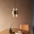 Bellflower Clear Glass Shade Ceiling Light - Bronze