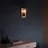 Bellflower Clear Glass Shade Wall Light - Bronze