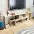 Bellflower L-Shaped TV Stand - Oak, Engineered Wood
