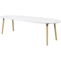 Bellini Extendable Dining Table - White, Oak