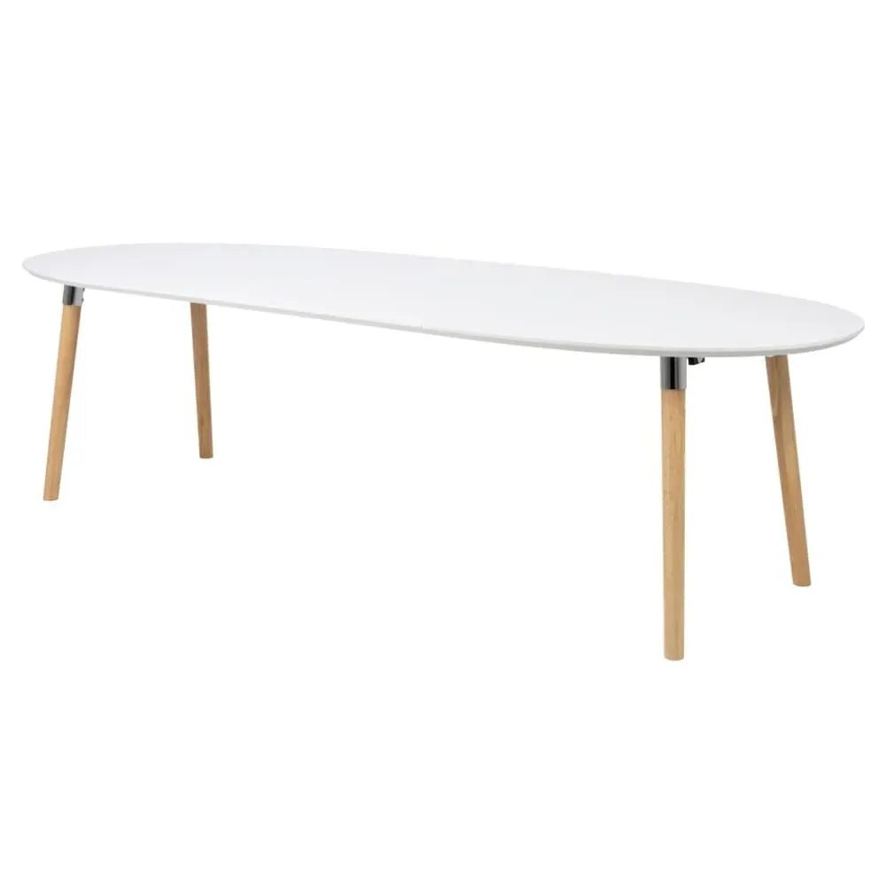 Bellini Extendable Dining Table - White, Oak image