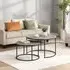 Bellini Nesting Coffee Tables - Black, MDF
