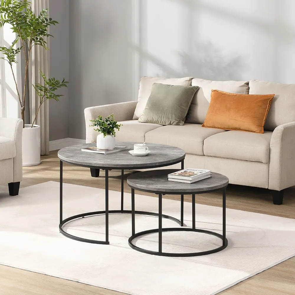 Bellini Nesting Coffee Tables - Black, MDF image