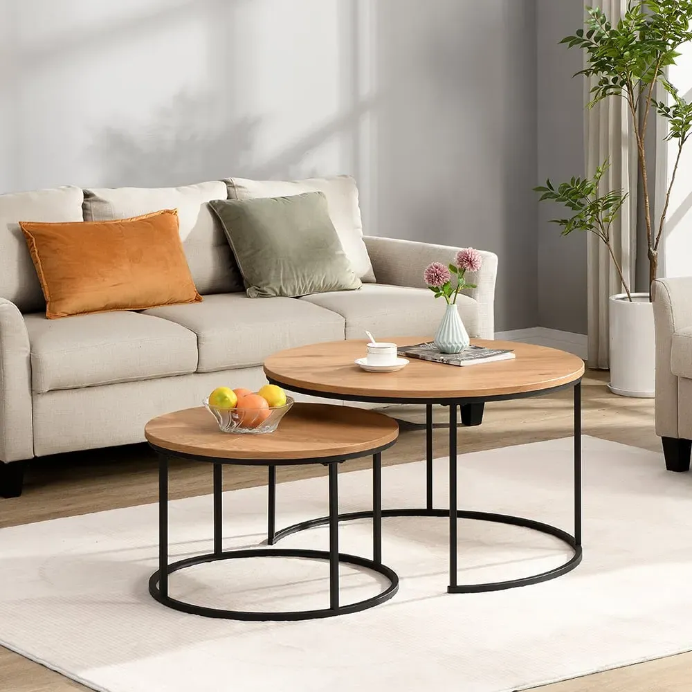 Bellini Nesting Coffee Tables - Oak