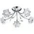 Bellis 5 Light Semi Flush Ceiling Light - Chrome, Glass
