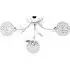 Bellis II 3 Light Flush Ceiling Light - Clear, Chrome