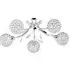 Bellis II 5 Light Flush Ceiling Light - Clear, Chrome