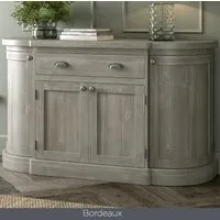 Bellmore Wooden Sideboard 4 Doors 1 Drawer - Bordeaux alternate view