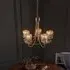 Belluno 5 Light Semi Flush Ceiling Light - Antique Brass