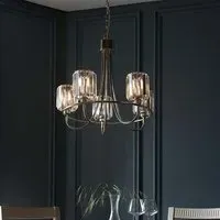 Belluno 5 Light Semi Flush Ceiling Light - Bright Nickel