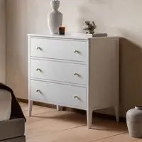 Bellville 3 Drawer Chest - White, MDF