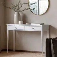 Bellville Console Table with 2 Drawers - White, MDF
