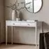 Bellville Console Table with 2 Drawers - White, MDF