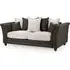 Bellvue 3-Seater Sofa - Grey, Faux Leather