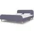 Bellvue Double Bed Frame - Light Grey, Fabric
