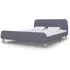 Bellvue King Size Bed Frame - Light Grey, Fabric
