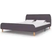 Bellvue King Size Bed Frame - Taupe, Fabric