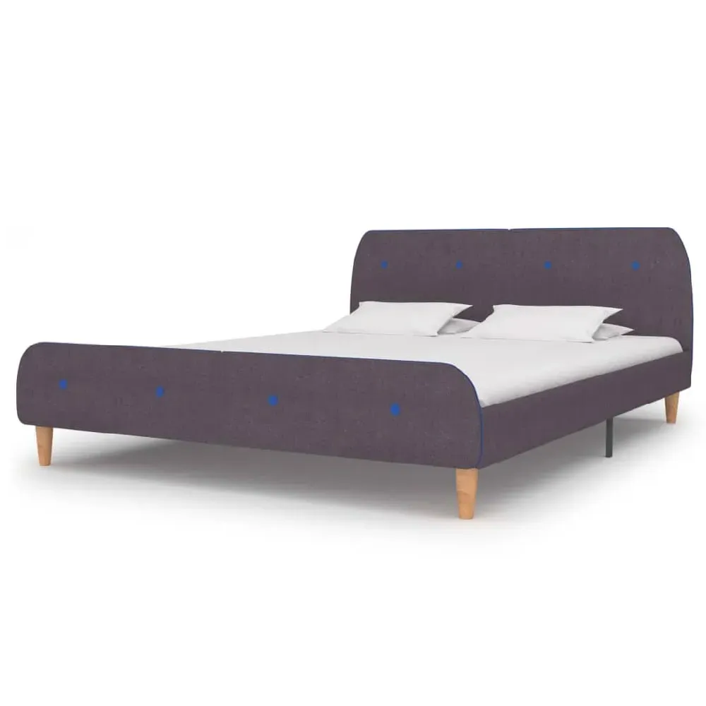 Bellvue King Size Bed Frame - Taupe, Fabric