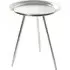 Bellvue Round Metal End Table - Silver