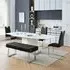 Belmonte Extendable Dining Set with 4 Chairs & Bench - White