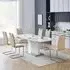 Belmonte Extendable Dining Set with 6 Chairs - Taupe, MDF