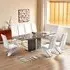 Belmonte Extendable Dining Table with 8 Demi Z Chairs - White