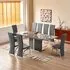 Belmonte Extendable Dining Table with 8 Ravenna Chairs - Grey