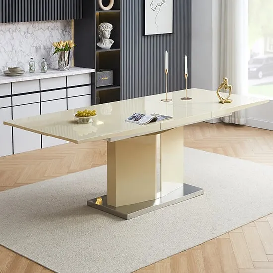 Belmonte Large Extendable Dining Table - Cream