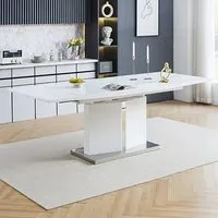 Belmonte Large Extendable Dining Table - White