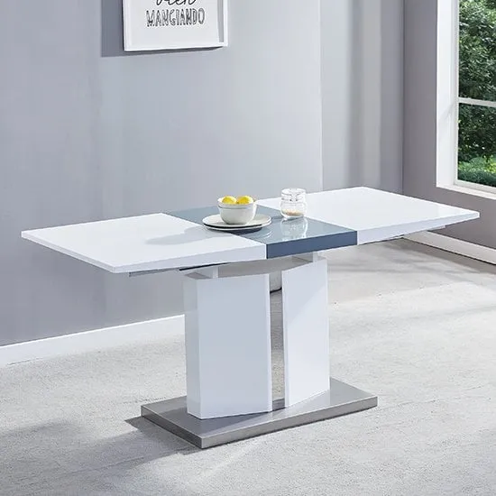 Belmonte Small Extendable Dining Table - White image