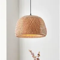 Beloit Elongated Sphere Ceiling Pendant Light - Natural
