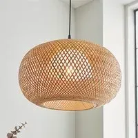 Beloit Globe Pendant Light - Natural, Bamboo