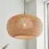 Beloit Globe Pendant Light - Natural, Bamboo