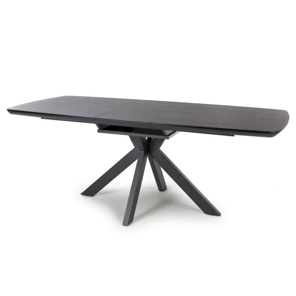 Beloit Large Extendable Dining Table - Black