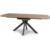 Beloit Large Extendable Dining Table - Rustic Oak