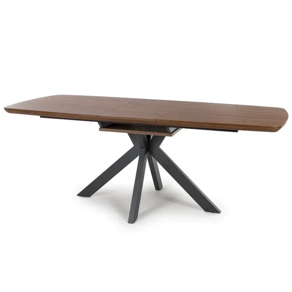 Beloit Large Extendable Dining Table - Smoked Oak