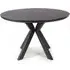 Beloit Medium Round Dining Table - Black, Wood