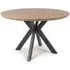 Beloit Medium Round Dining Table - Rustic Oak, Wood