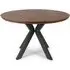 Beloit Medium Round Dining Table - Smoked Oak, Wood
