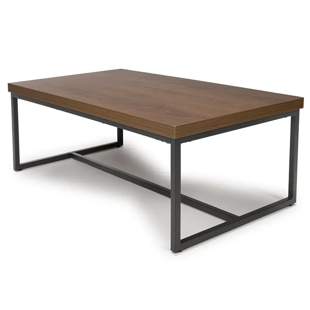 Beloit Rectangular Coffee Table - Smoked Oak, Wood