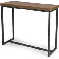 Beloit Rectangular Console Table - Smoked Oak, Wood