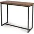 Beloit Rectangular Console Table - Smoked Oak, Wood