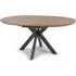 Beloit Round Extendable Dining Table - Rustic Oak