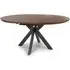 Beloit Round Extendable Dining Table - Smoked Oak