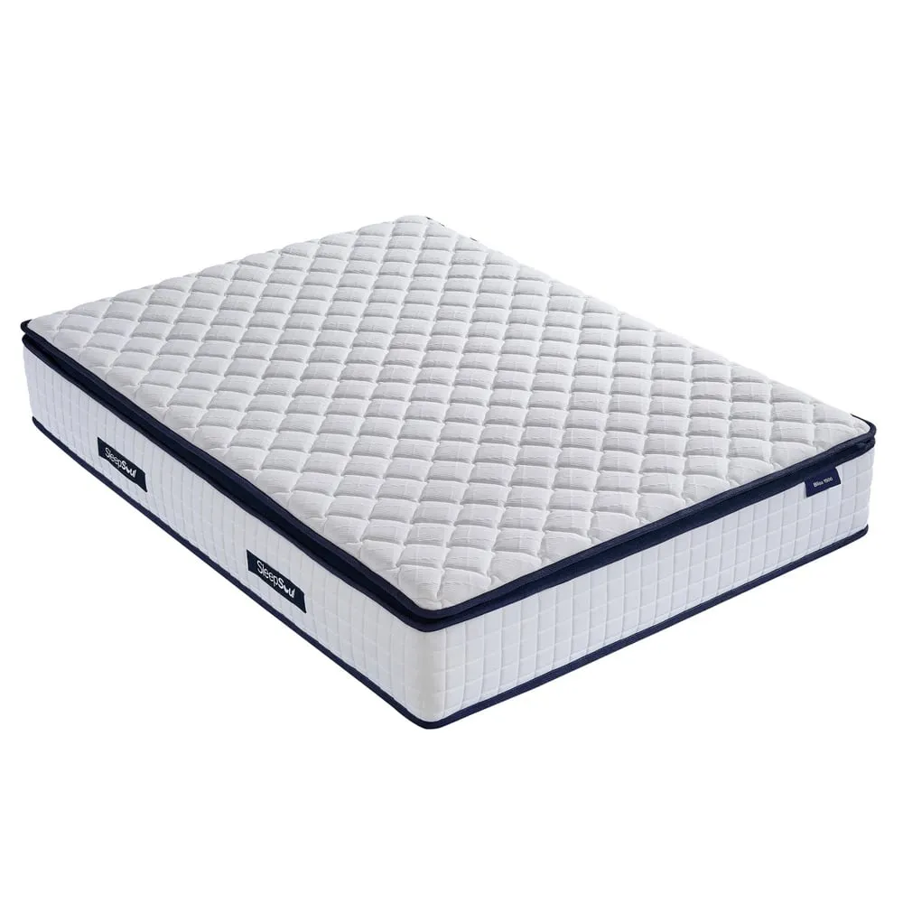 Beloit Single Pocket Spring Mattress - White, Fabric product