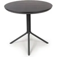 Beloit Small Round Dining Table - Black, Wood