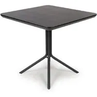 Beloit Square Dining Table - Black, Wood