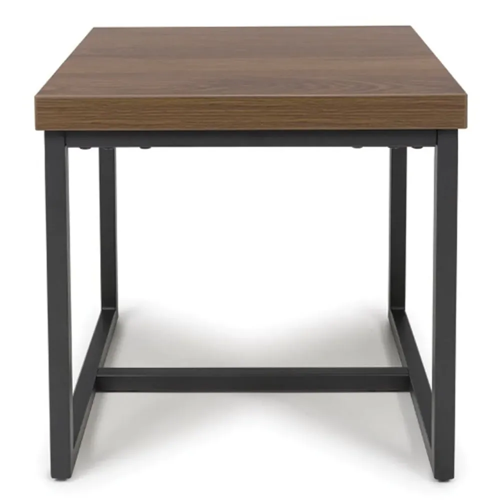 Beloit Square End Table - Smoked Oak, Wood