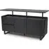 Beloit Wooden Sideboard with 2 Doors 2 Drawers - Ash Black