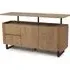 Beloit Wooden Sideboard with 2 Doors 2 Drawers - Rustic Oak